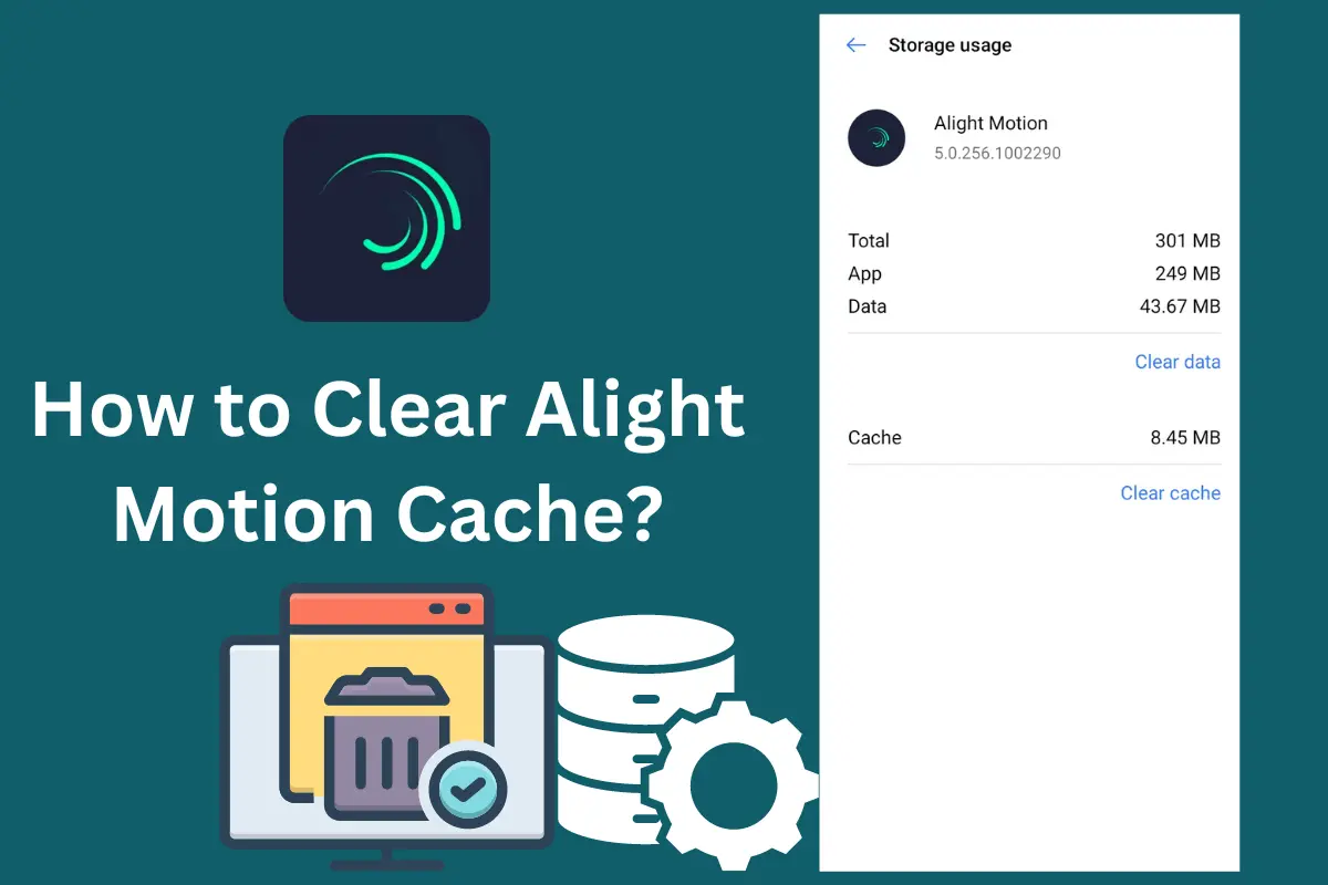 Cache Clear Process in Alight Motion Mod APK
